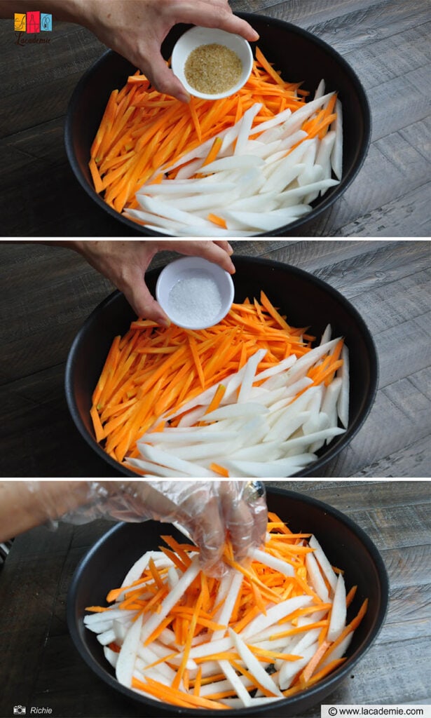 Vietnamese Chua Pickled Carrots Daikon Recipe