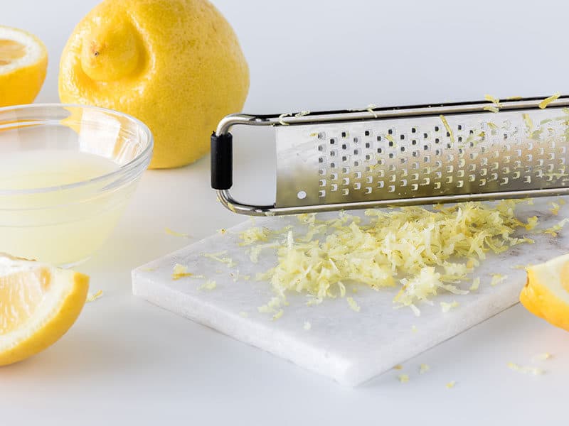 Lemon Zest Pile on Marble Slab