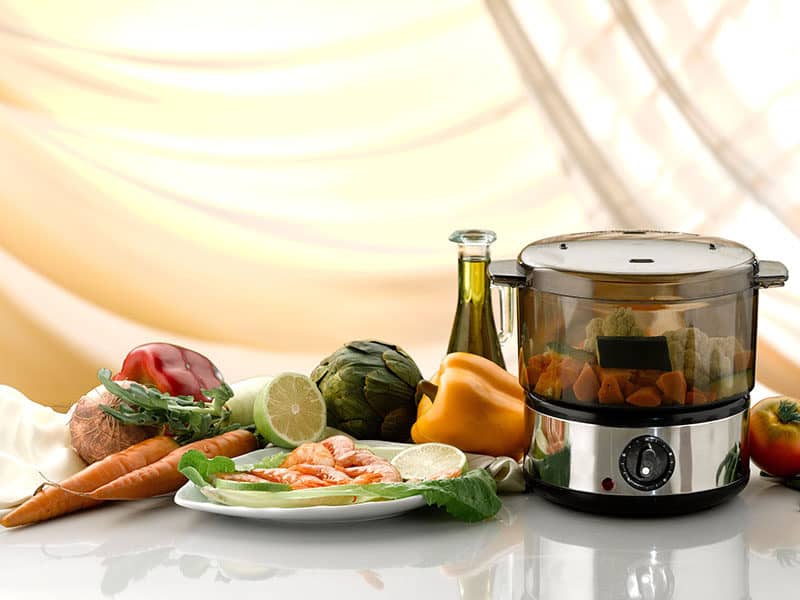 Food Steamer Filled Vegetables