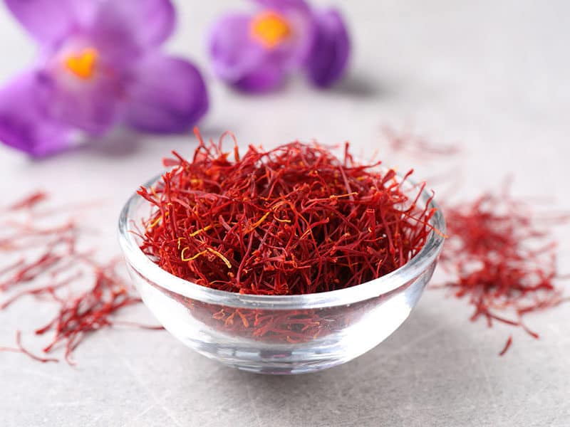 Dried Saffron Crocus Flowers