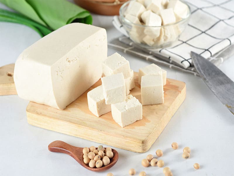 Fresh Raw White Tofu