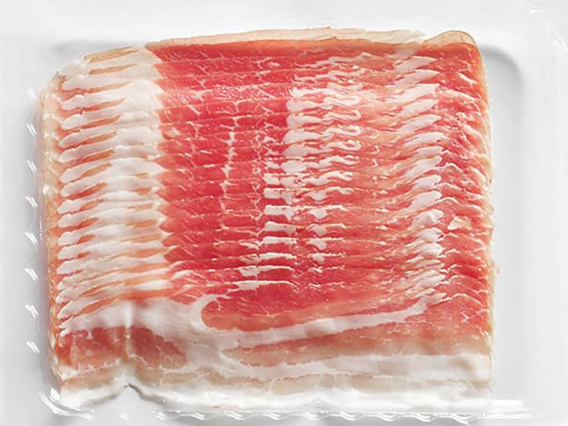 Raw rasher Bacon Package