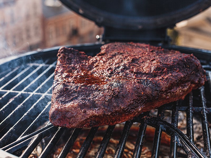 Reheat Brisket With The Grill 