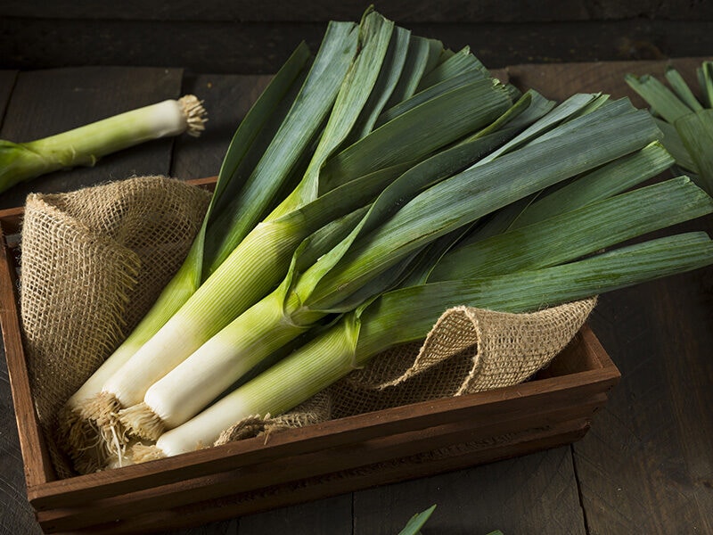 Green Organic Leeks