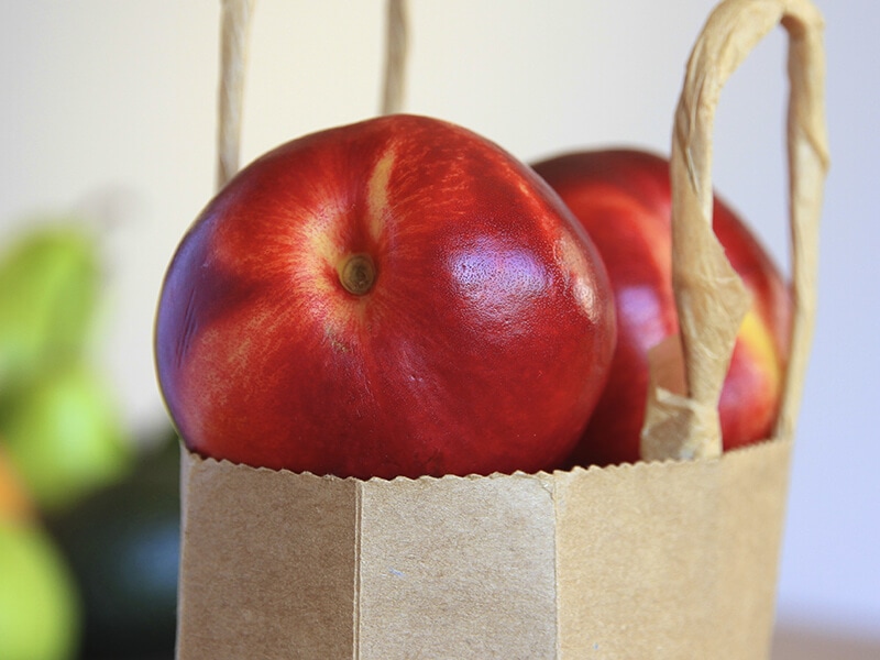 Nectarines Brown Paper Bag