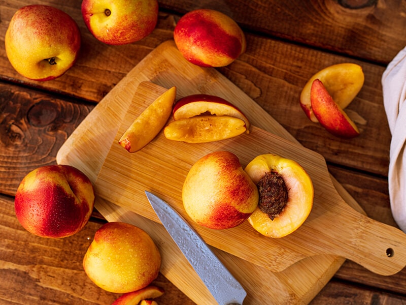 Sliced Nectarines