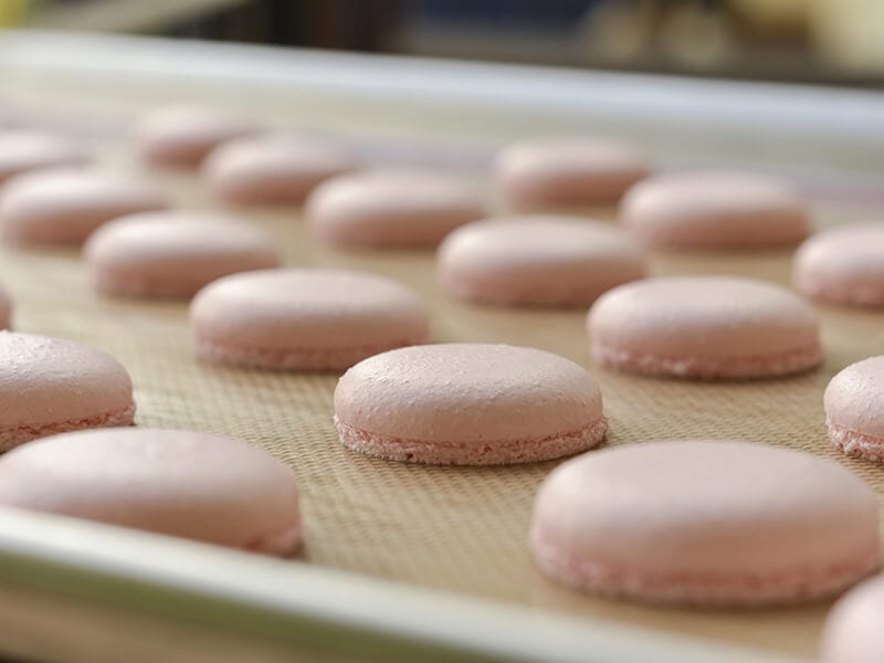 Macaron Shells in Freezer