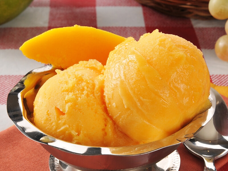 Mango Sorbet Desserts