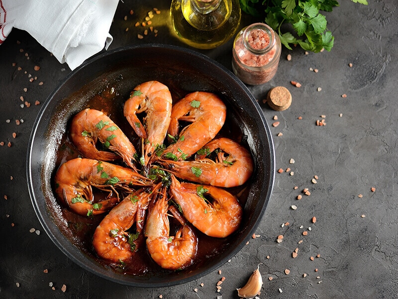 Roasted Fried Big Shrimps