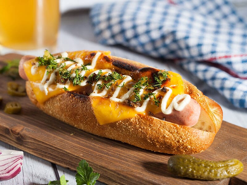 Hot Dog Cheese Beer