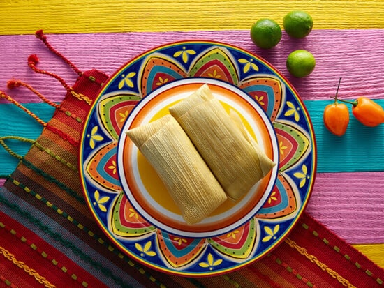 Step By Step Guide To Steaming Tamales 2024   Tamales Corn Leaves 550x413 