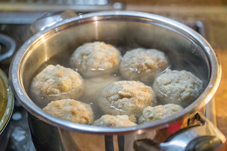 Bread Dumplings Hot Water