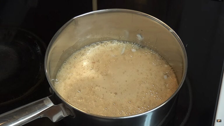 Fill Beer Into A Deep Skillet