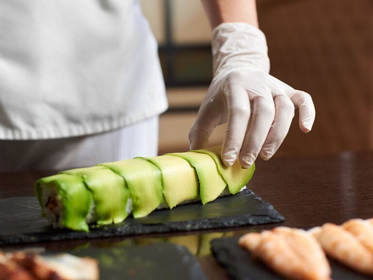 Preparing Rolling Sushi