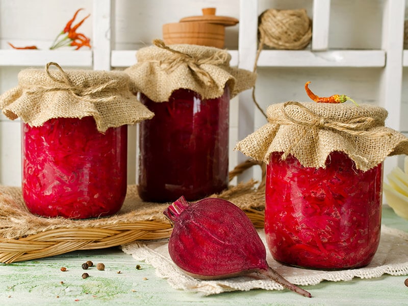 Jars Pickled Beets