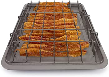 EaZy MealZ Non-Stick X-Large Bacon Rack & Tray Set