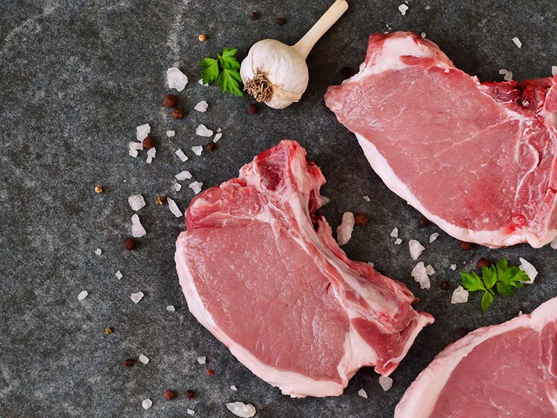 Fresh Raw Pork Chops