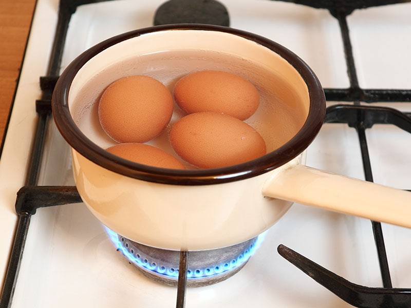 Boiling Eggs Saucepan