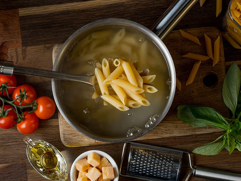 Cooking Pasta Saucepan Water