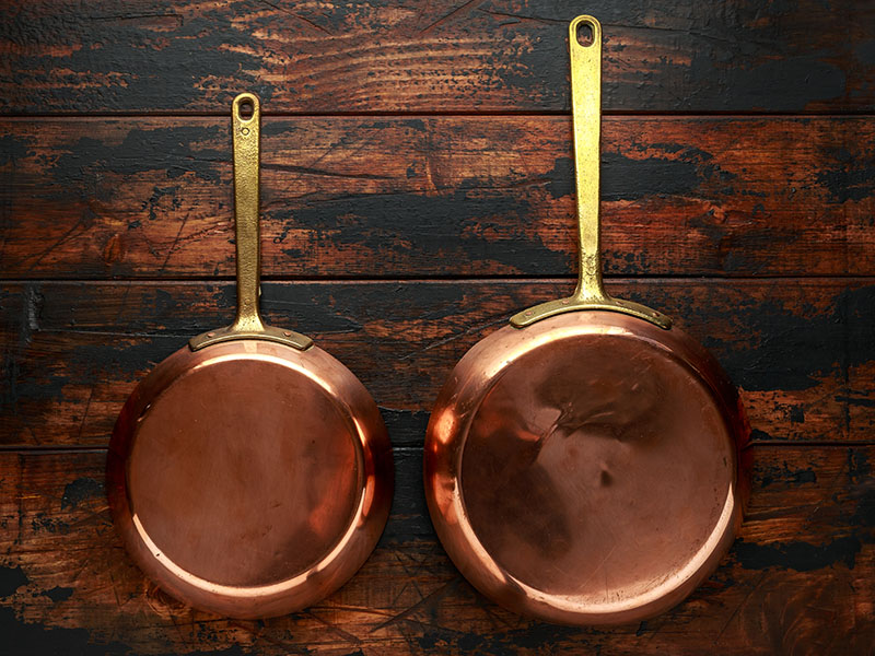 Copper Saute Pans Kitchen