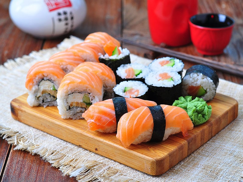 Homemade Sushi Salmon