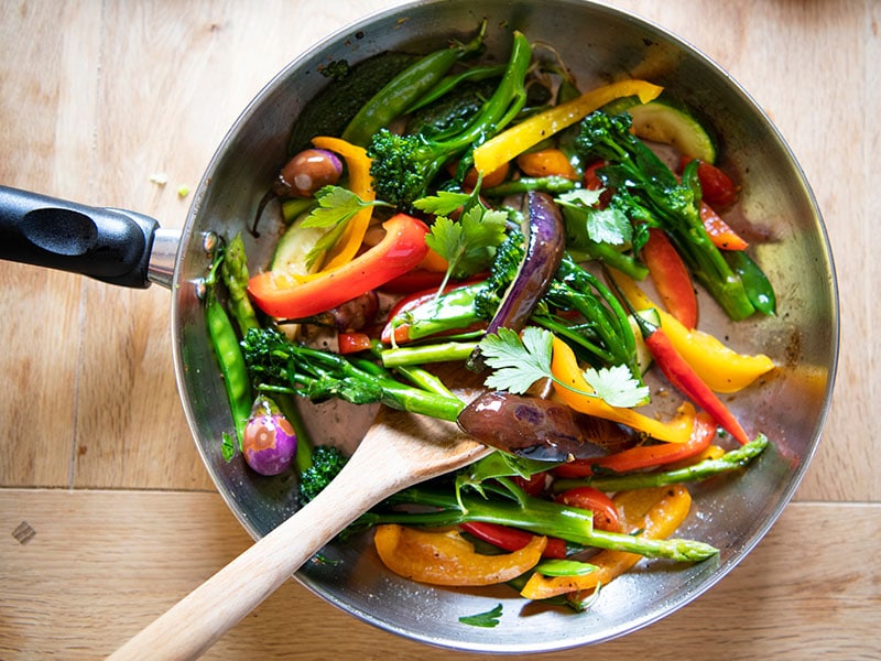 Sauted Mixed Vegetables Food