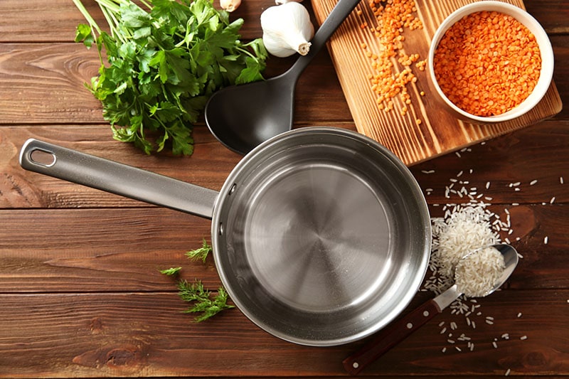 Stainless Saucepan Parsley