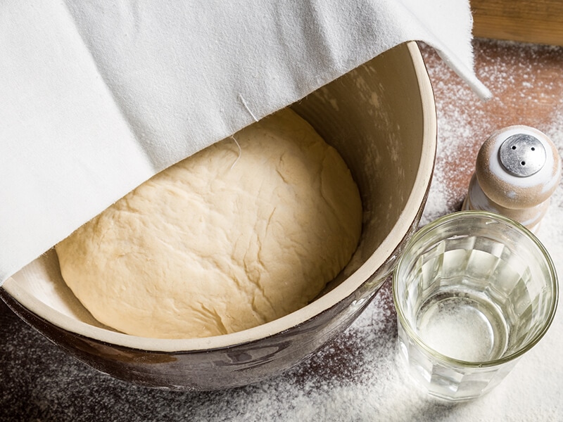 Adding Salt To The Bread Dough