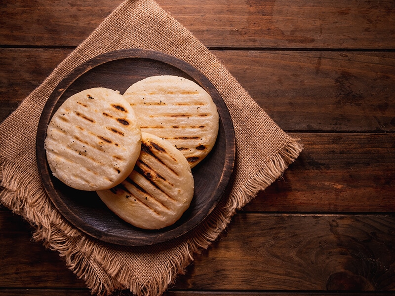 Arepas Grilled Cornmeal Cake