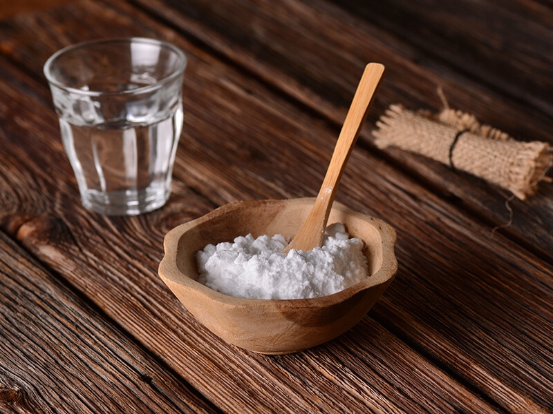 Baking Soda In Bowl Wooden