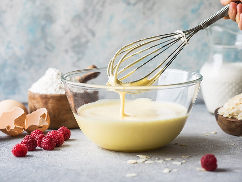 Batter Drips Off Whisk