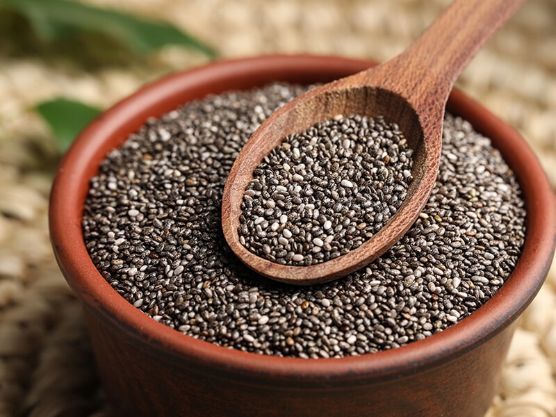 Bowl Chia Seeds