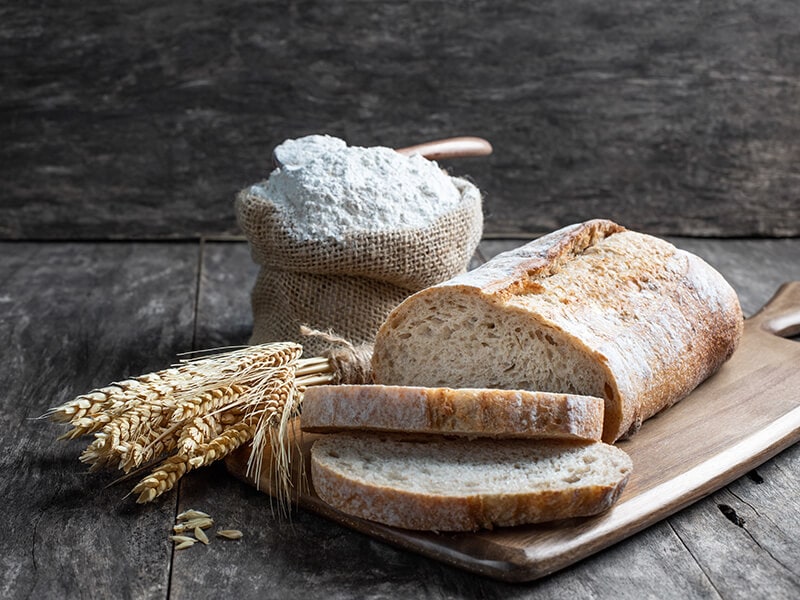 Bread And Flour In Bag