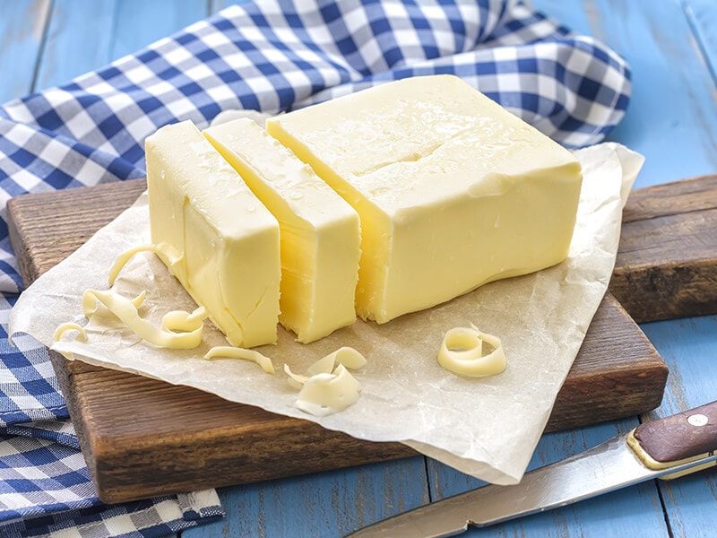 Butter Made By Churning The Cream