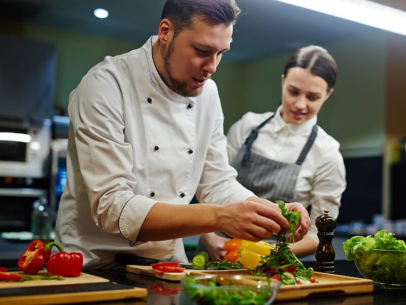 Chef Cook Vegetable Salad