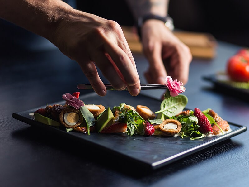 Chef Prepare Dish Food