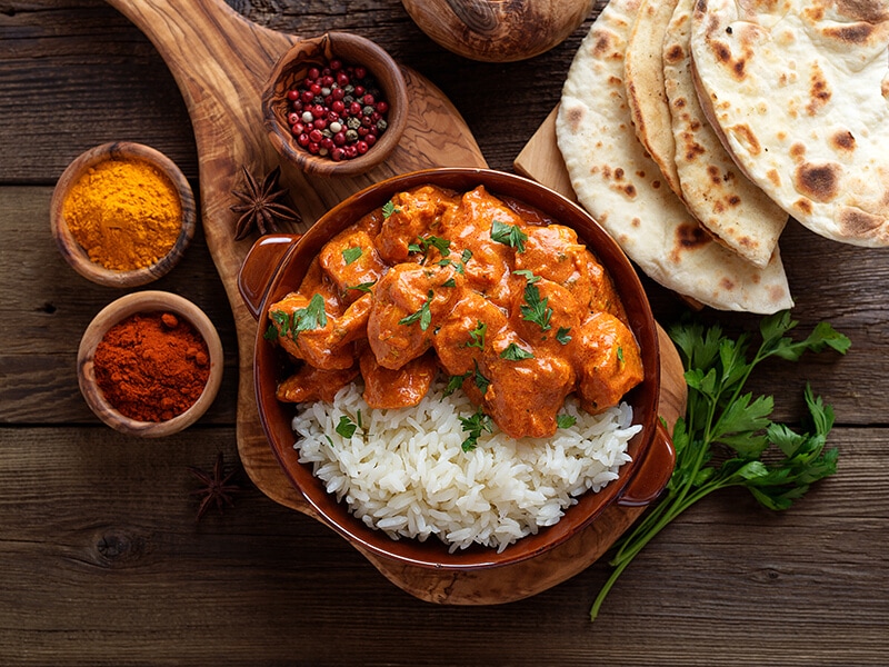 Chicken Tikka Masala With Spicy Curry