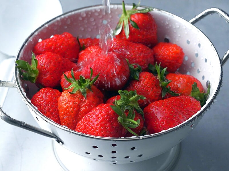 Colander With Strawberries