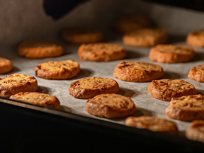 Cookies Baking In Oven