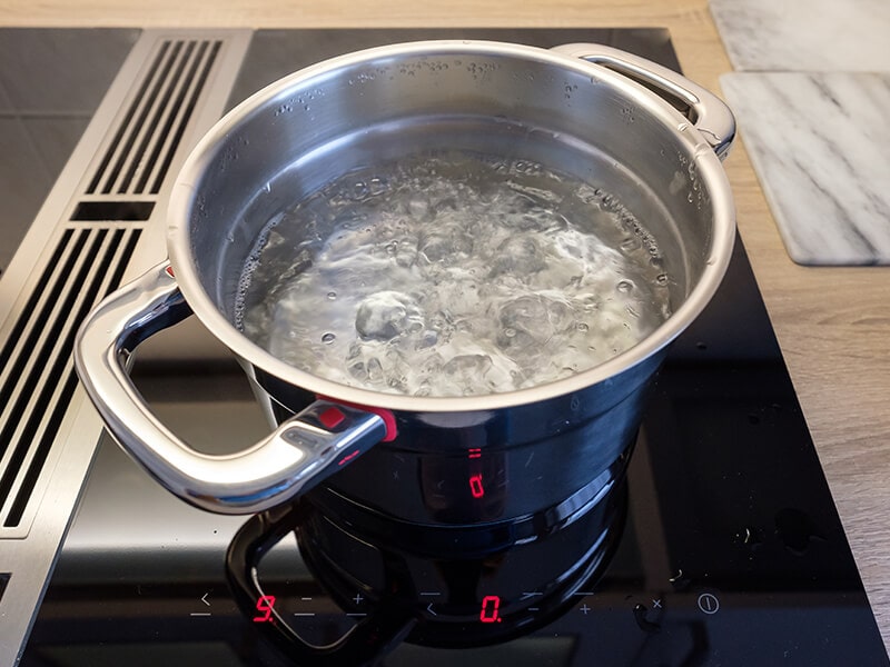 Cooking Pot With Boiling Water