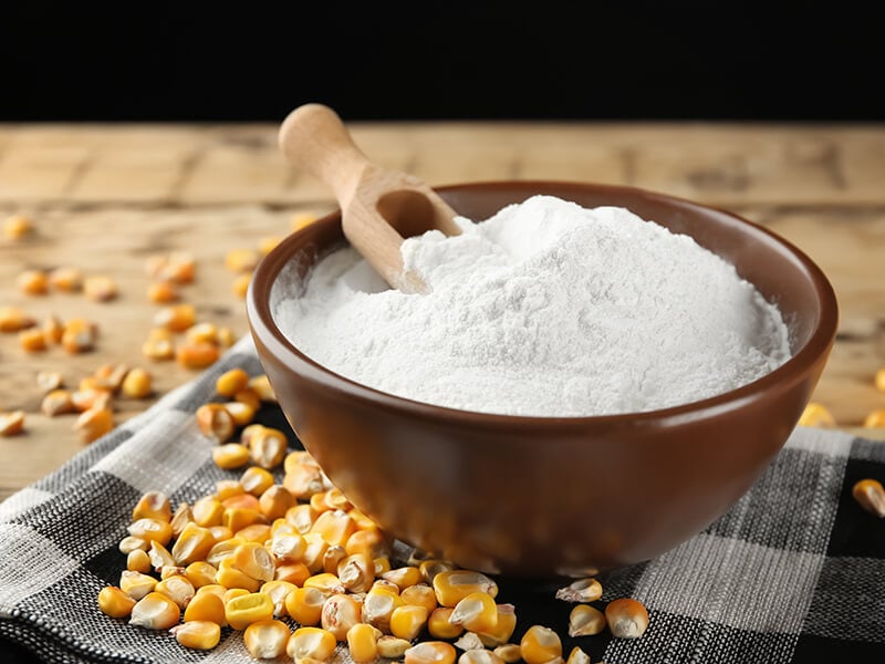 Corn Starch With Spoon