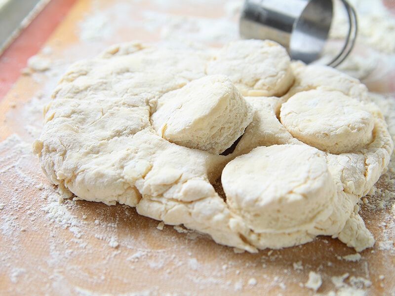 Cut Biscuits Dough