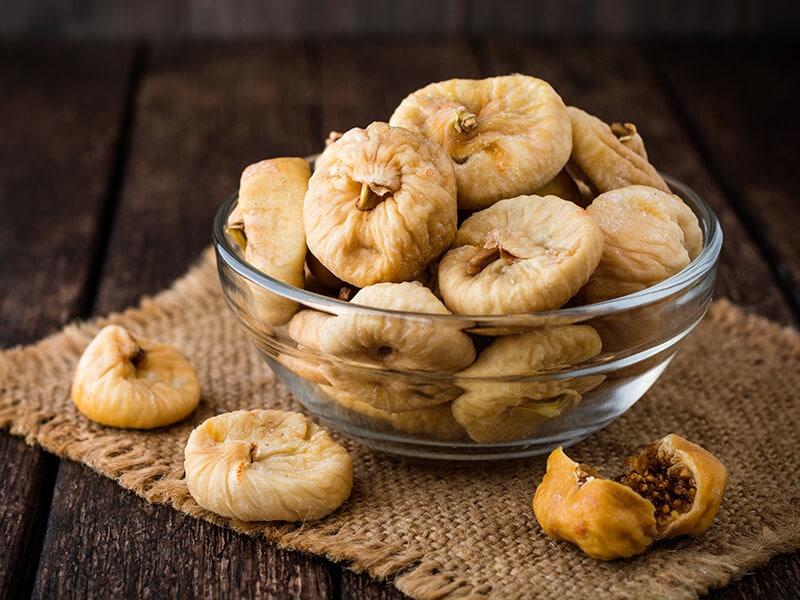 Dried Figs Glass Bowl