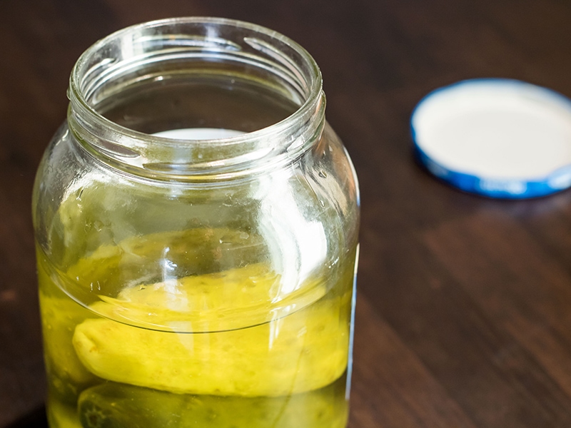 Foods Inside Opened Jar