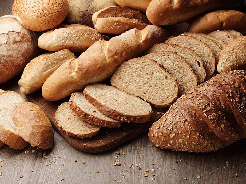 Fresh Bread On Wooden