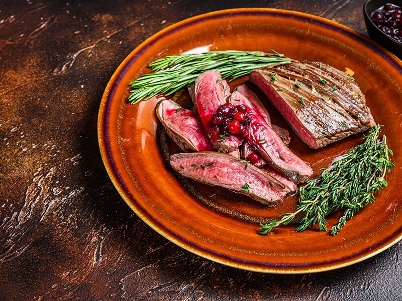 Fried Sliced Bavette Beef Meat