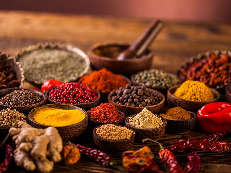 Herbal Spices On Table