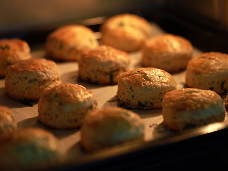 Homemade Scone In Oven