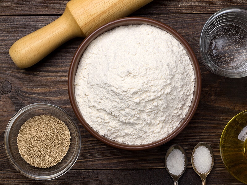 Mixing The Ingredients Flour