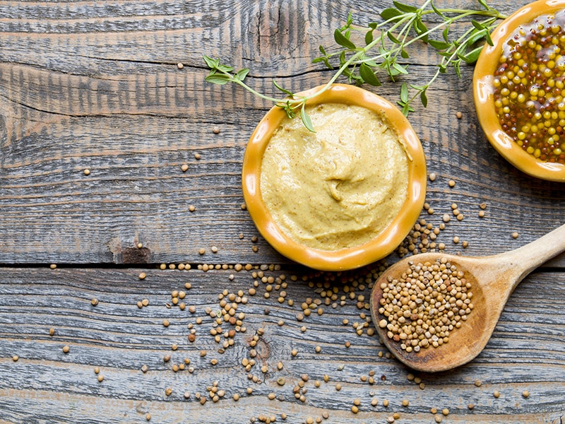 Mustard on Wood Seeds